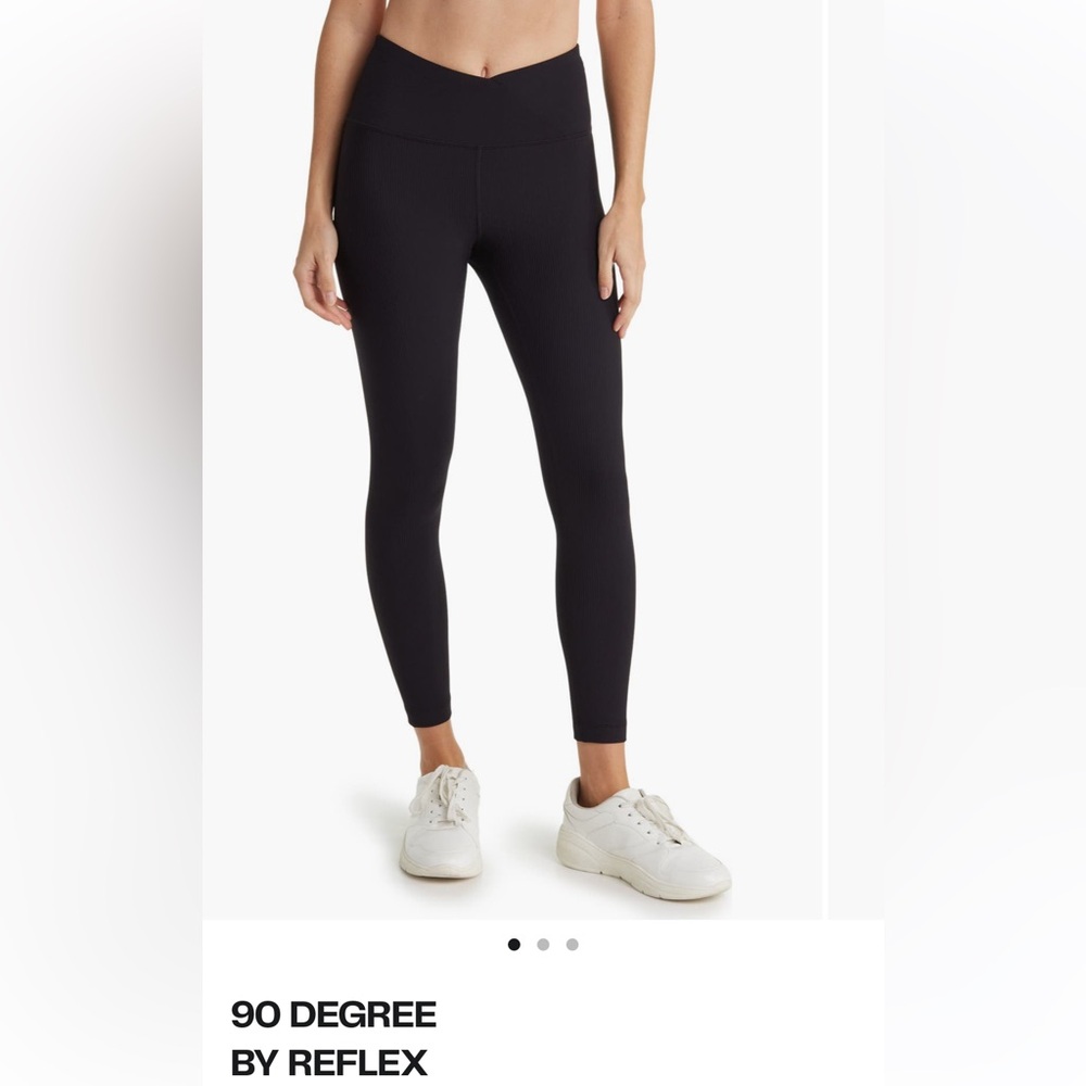 90 Degree interlink ribbed cross leggings — set of 5 — small